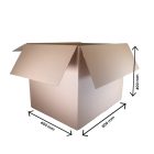 600X400X400mm kartondoboz - TF, 2x Biegelt - 3 rétegű B hullám - 1/4 EUR magas
