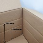 600X400X400mm kartondoboz - TF, 2x Biegelt - 3 rétegű B hullám - 1/4 EUR magas
