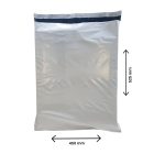 Futártasak - 525 X 450 mm - szürke színű - leragasztható